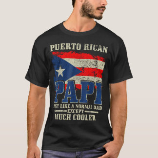 Puerto Ricansk Papi Pappa Puerto Rico Stolthet Bor T Shirt