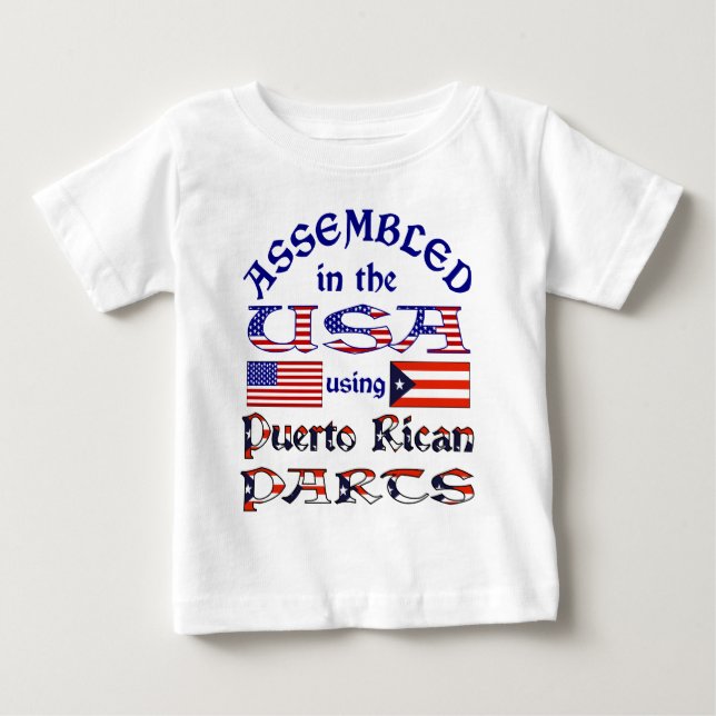 Puerto Ricanska Delar Fram Tröja (Framsida)