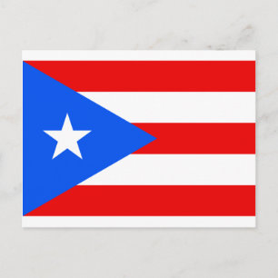 Puerto Ricanska flaggprodukter Vykort
