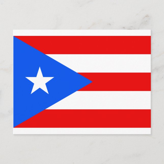 Puerto Ricanska flaggprodukter Vykort (Framsida)