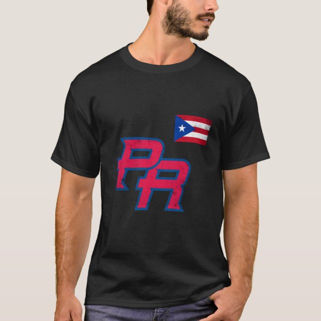 Puerto Rico 2023 Baseball Pride Red Boricua P T Shirt (Framsida)