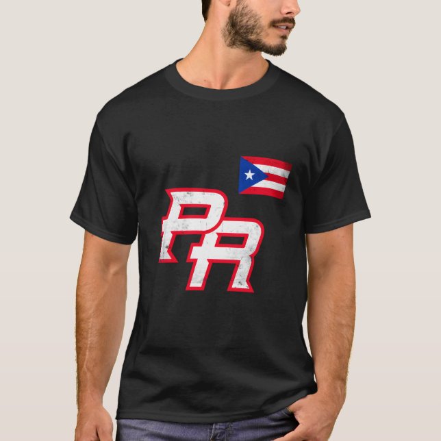 Puerto Rico 2023 Baseball Pride Red Boricua P T Shirt (Framsida)