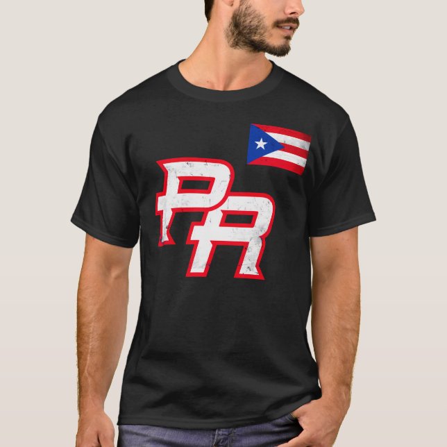 Puerto Rico 2023 Baseball Pride Red Boricua P T Shirt (Framsida)