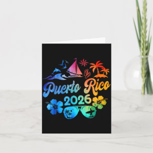 Puerto Rico 2026 Semester Beach Tie Dye Resa Somma Kort