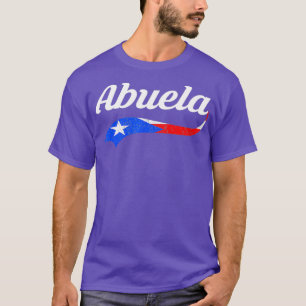 Puerto Rico Abuela Shirt Puerto Rico Flagga T