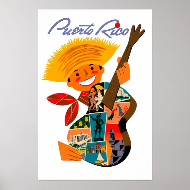 Puerto Rico-affisch Poster (Framsidan)