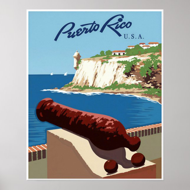 Puerto Rico-affisch Poster (Framsidan)