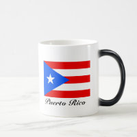 Puerto Rico anpassningsbar färg byter magiska mugg