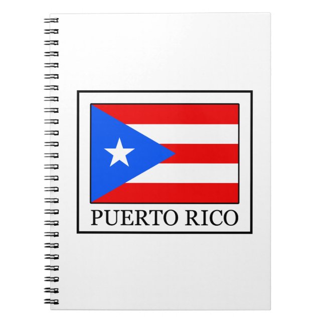 Puerto Rico Anteckningsbok Med Spiral (Framsidan)
