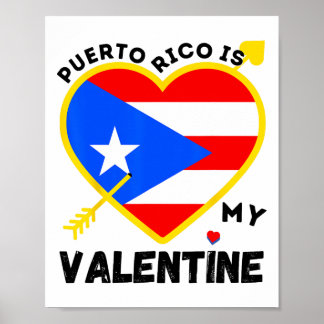 Puerto Rico är min Alla hjärtans dag Puerto Poster