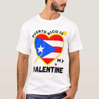 Puerto Rico är min Alla hjärtans dag Puerto T Shirt