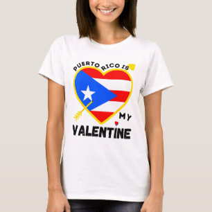 Puerto Rico är min Alla hjärtans dag Puerto T Shirt