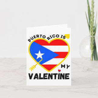 Puerto Rico är min valentin Alla hjärtans dag Puer Kort