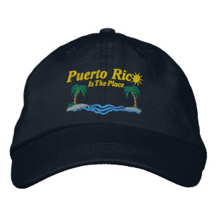 Puerto Rico är Ställe Broderad Keps