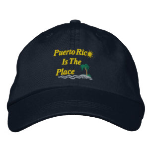 Puerto Rico är Ställe Broderad Keps