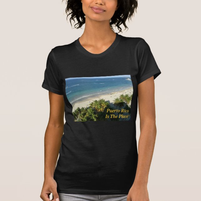 Puerto Rico är stället Tee Shirt (Framsida)