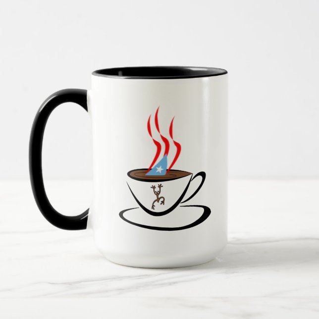 Puerto Rico Aroma Coffee Two-Tone Coffee Mugg (Vänster)
