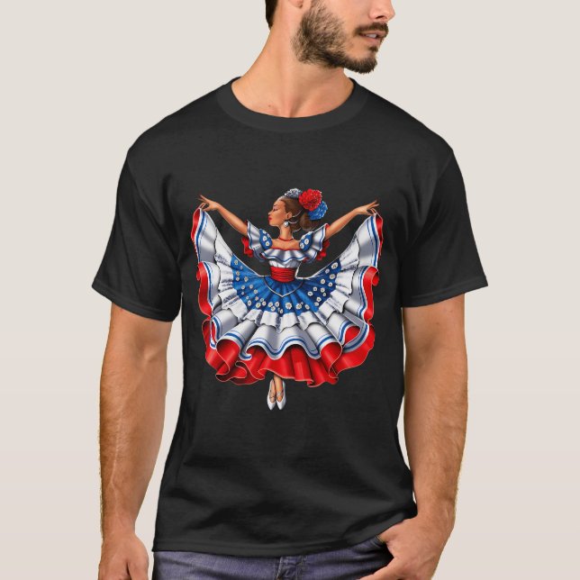 Puerto Rico-arv T Shirt (Framsida)