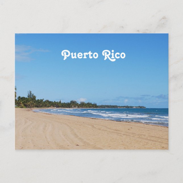 Puerto Rico Beach Vykort (Framsida)
