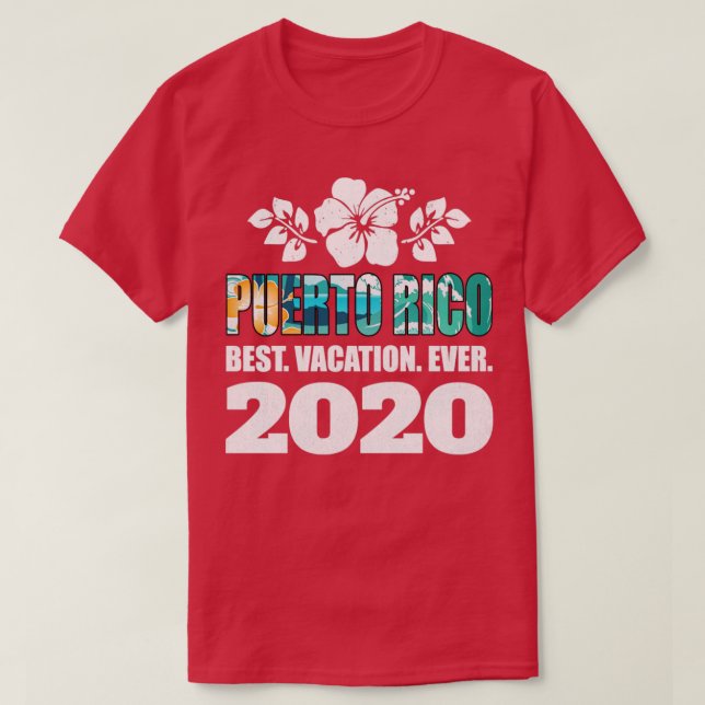 Puerto Rico Best Vacation 2020 Souvenir Gift T Shirt (Design framsida)