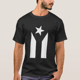 Puerto Rico Black Flagga Protest T Shirt