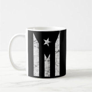 Puerto Rico Black Flagga Puerto Rican Pride Inbero Kaffemugg