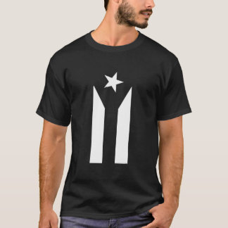 Puerto Rico Black White Protest Flagga T Shirt