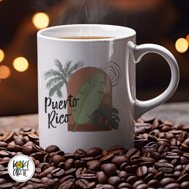 Puerto Rico BOHO Tropical Kaffemugg (Skapare uppladdad)