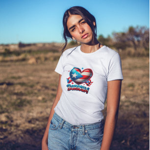 Puerto Rico Boricua Kärlek Heart Flagga T Shirt
