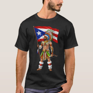 Puerto Rico Boricua Krigare T Shirt