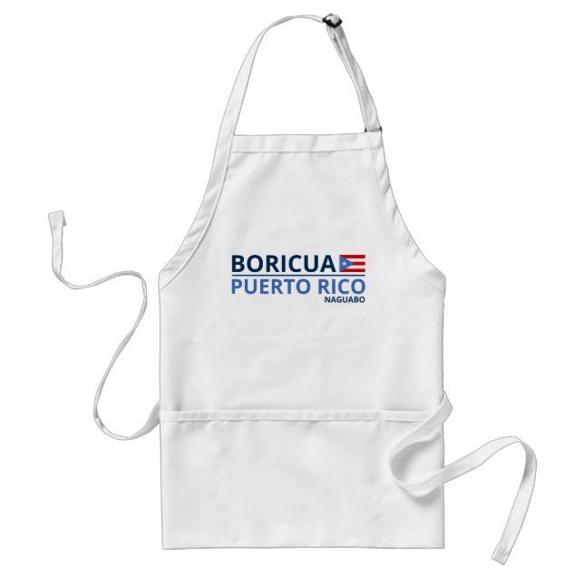 Puerto Rico Boricua Städer Customized Flagga Förkläde (Framsidan)