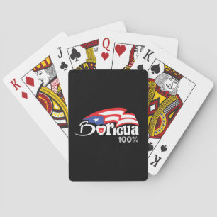 Puerto Rico Boricua T Shirt Casinokort