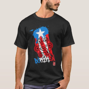 Puerto Rico Boriken Teespuerto Rican Flagga Taino T Shirt