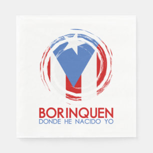 Puerto Rico Borinquen Pappersservett