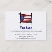Puerto Rico borstar flagga