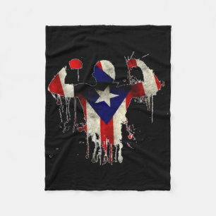 Puerto Rico Boxing Handskar Boxeo Shirt Ropa Uni Fleecefilt