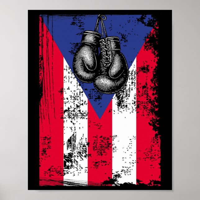 Puerto Rico Boxing Poster (Framsidan)