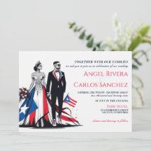 Puerto Rico, bröllopsinbjudan