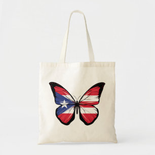 Puerto Rico Butterfly Flagga Tygkasse
