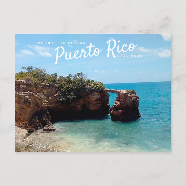 Puerto Rico, Cabo Rojo, Puente de Piedra Vykort (Framsida)
