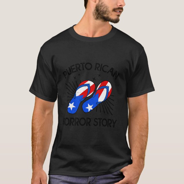 Puerto Rico Chancla Puerto Rican Spain Joke T Shirt (Framsida)