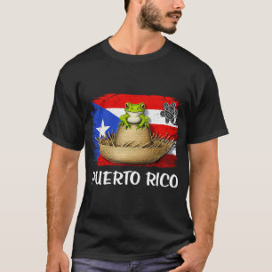 Puerto Rico Coqui Flagga T Shirt
