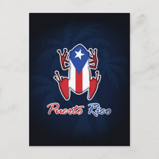 Puerto Rico Coqui Frog vykort