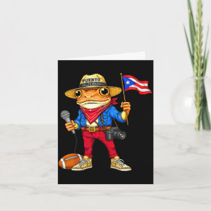 Puerto Rico coqui groda gatumusik fotboll Kort