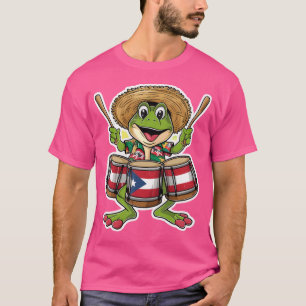 Puerto Rico Coqui Groda Taino Boricua T Shirt