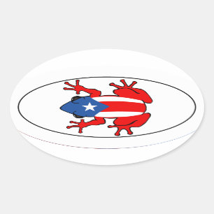 Puerto Rico - Coqui klistermärke