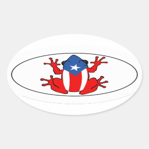 Puerto Rico - Coqui klistermärke