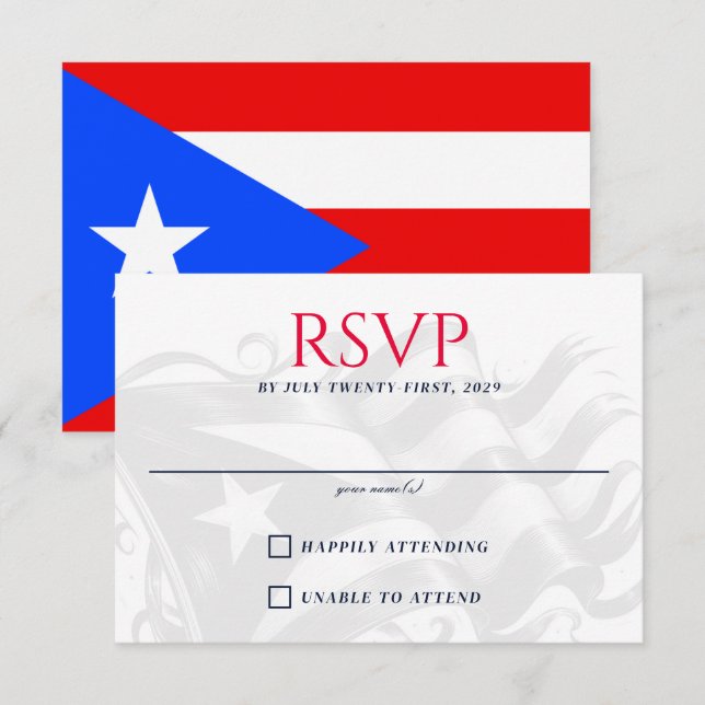 Puerto Rico Couple OSA Kort (Fram/baksida)