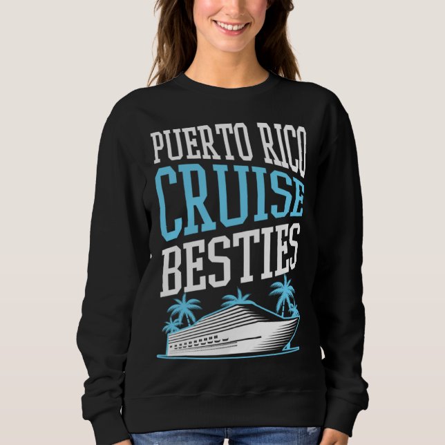 Puerto Rico Cruise Besties Matching Cruise Ship Va T Shirt (Framsida)