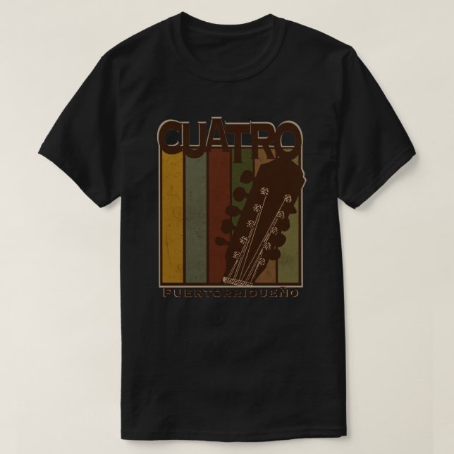 Puerto Rico Cuatro Guitar T-Shirt (Design framsida)